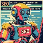 robot che fa SEO, migliorare la meta title e la meta description di un sito per migliorare il ranking google
